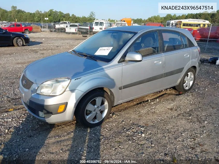 KNADE243X96547514 2009 Kia Rio5 Sx