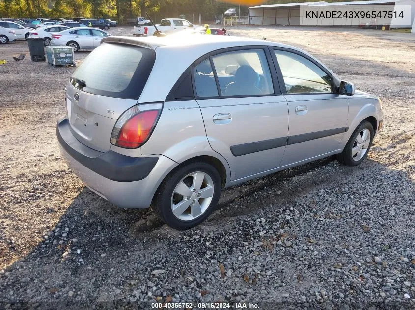 2009 Kia Rio5 Sx VIN: KNADE243X96547514 Lot: 40356752