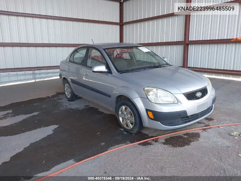 2009 Kia Rio Lx VIN: KNADE223996485509 Lot: 40375346