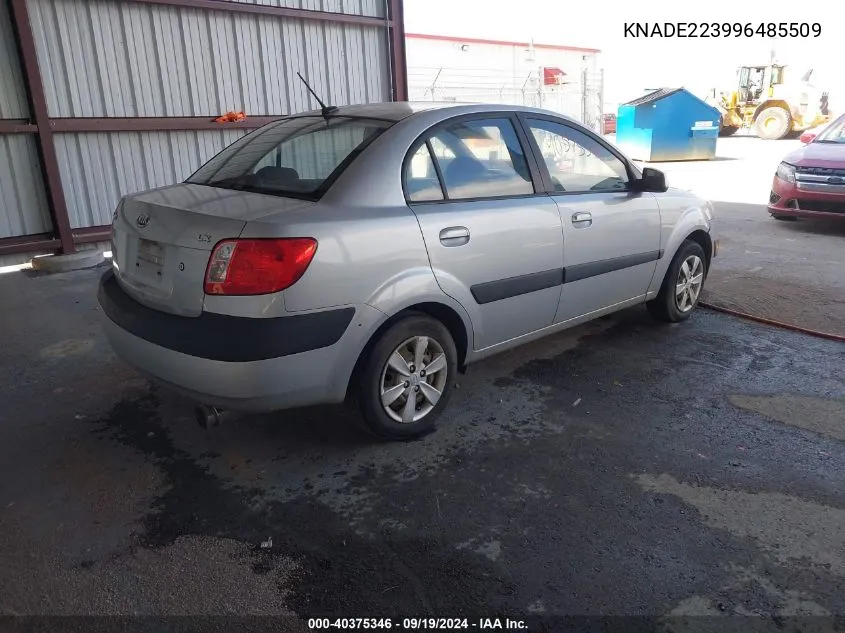 KNADE223996485509 2009 Kia Rio Lx