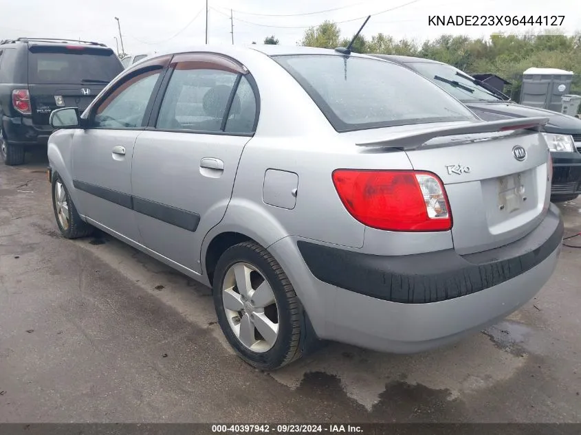 2009 Kia Rio Sx VIN: KNADE223X96444127 Lot: 40397942