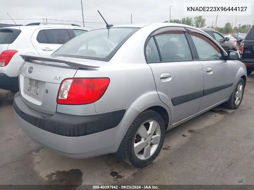 2009 Kia Rio Sx VIN: KNADE223X96444127 Lot: 40397942