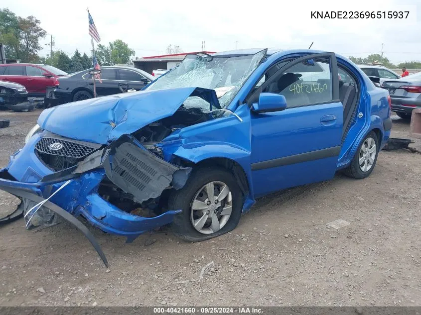 KNADE223696515937 2009 Kia Rio Lx