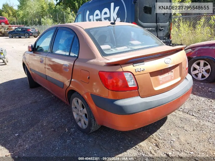 2009 Kia Rio Sx VIN: KNADE223796548655 Lot: 40452351