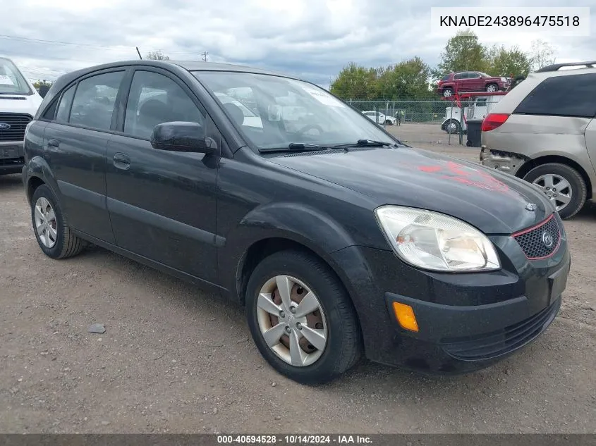 KNADE243896475518 2009 Kia Rio5 Lx