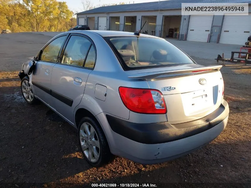 2009 Kia Rio Sx VIN: KNADE223896495948 Lot: 40621869