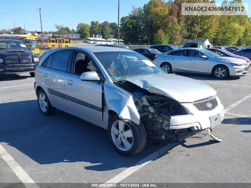 KNADE243696547512 2009 Kia Rio 5 Sx