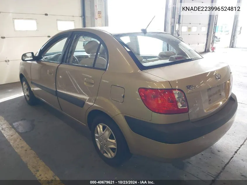 2009 Kia Rio Lx VIN: KNADE223996524812 Lot: 40679621