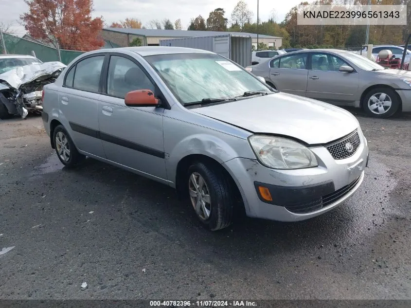 2009 Kia Rio Lx VIN: KNADE223996561343 Lot: 40782396