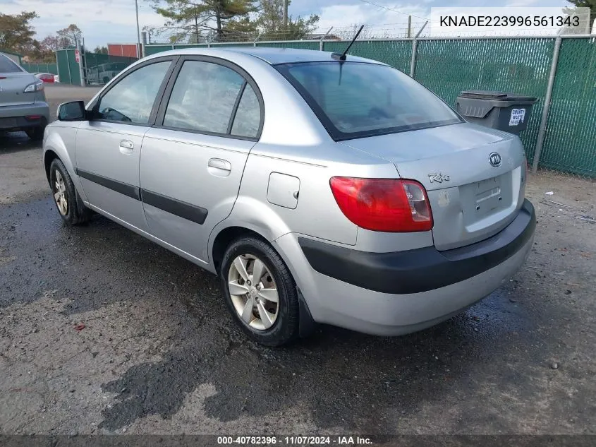 2009 Kia Rio Lx VIN: KNADE223996561343 Lot: 40782396