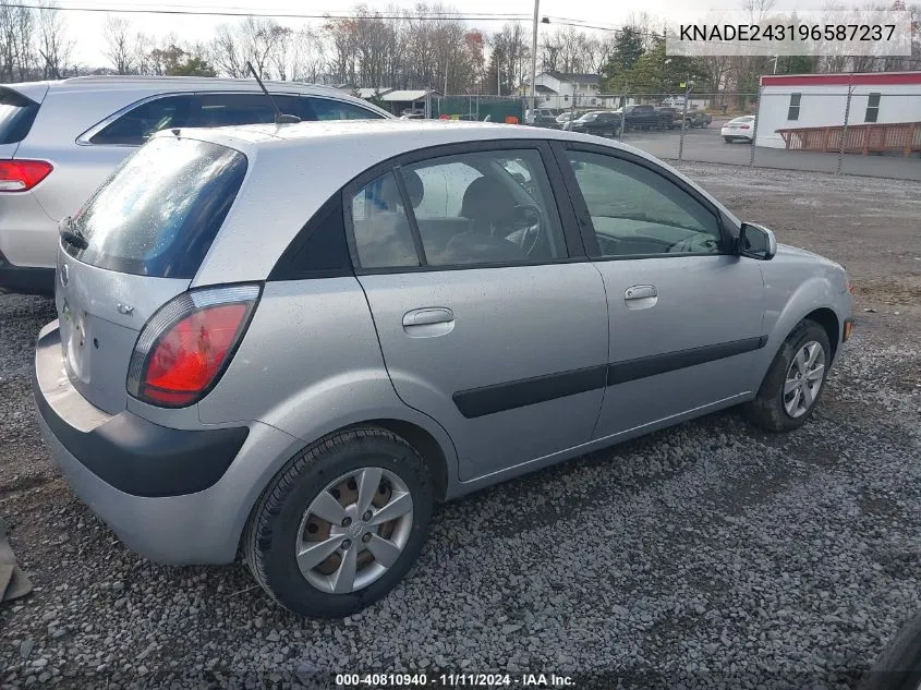 2009 Kia Rio5 Lx VIN: KNADE243196587237 Lot: 40810940