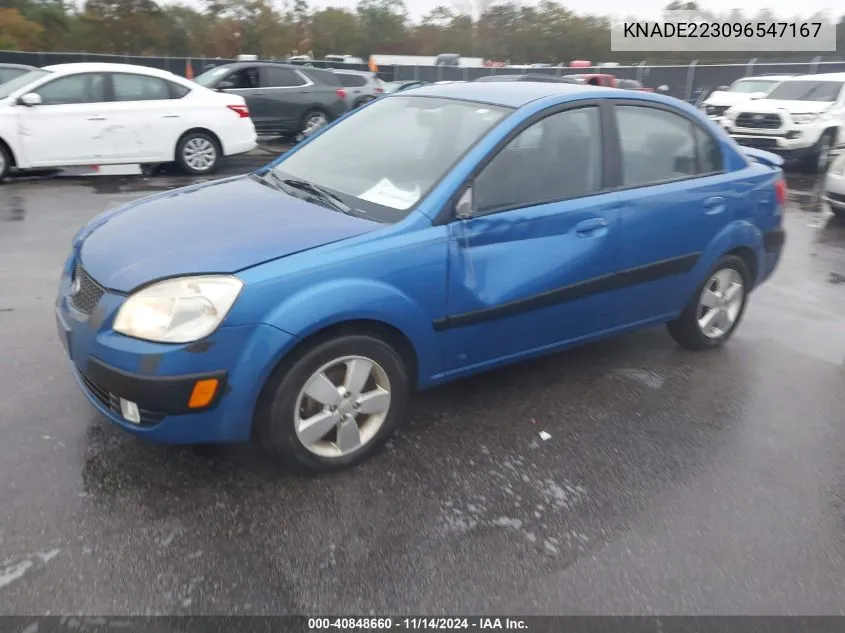 KNADE223096547167 2009 Kia Rio Sx