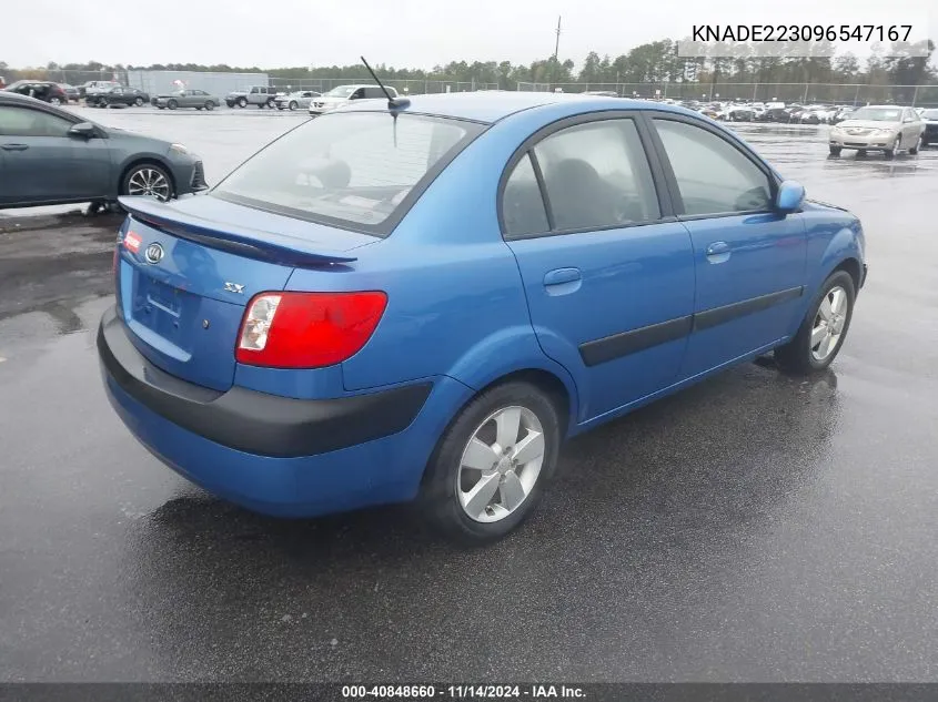 KNADE223096547167 2009 Kia Rio Sx