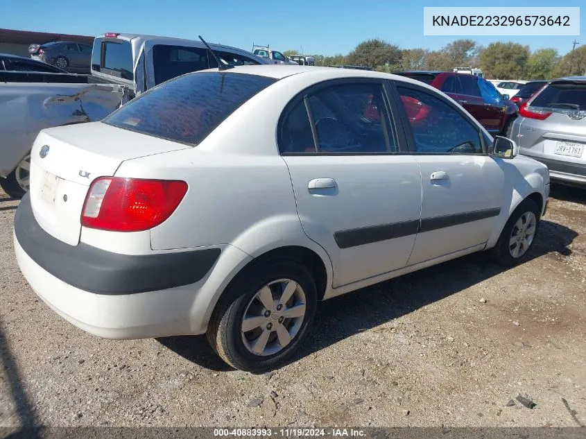 2009 Kia Rio Lx VIN: KNADE223296573642 Lot: 40883993