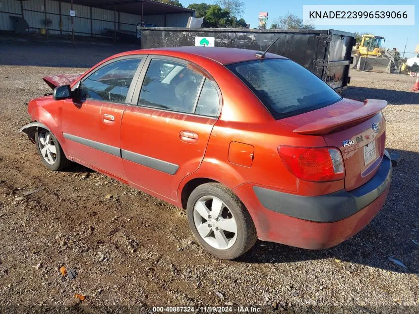 2009 Kia Rio Sx VIN: KNADE223996539066 Lot: 40887324