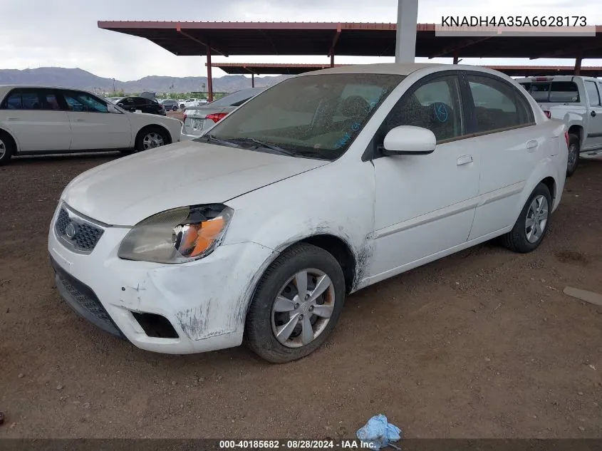 2010 Kia Rio Lx VIN: KNADH4A35A6628173 Lot: 40185682