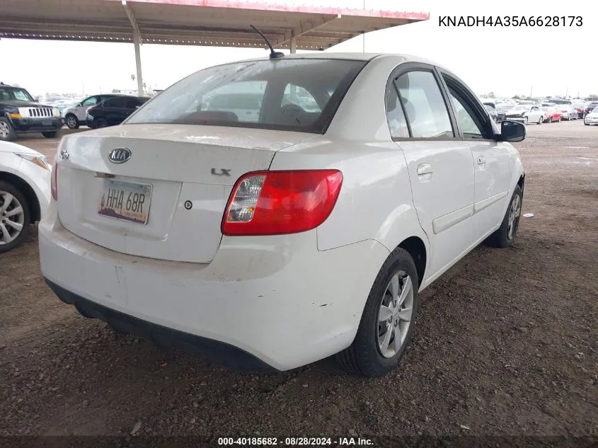 KNADH4A35A6628173 2010 Kia Rio Lx