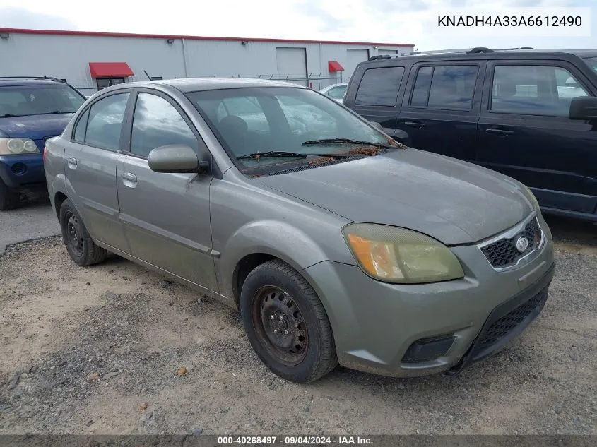 KNADH4A33A6612490 2010 Kia Rio Lx/Sx