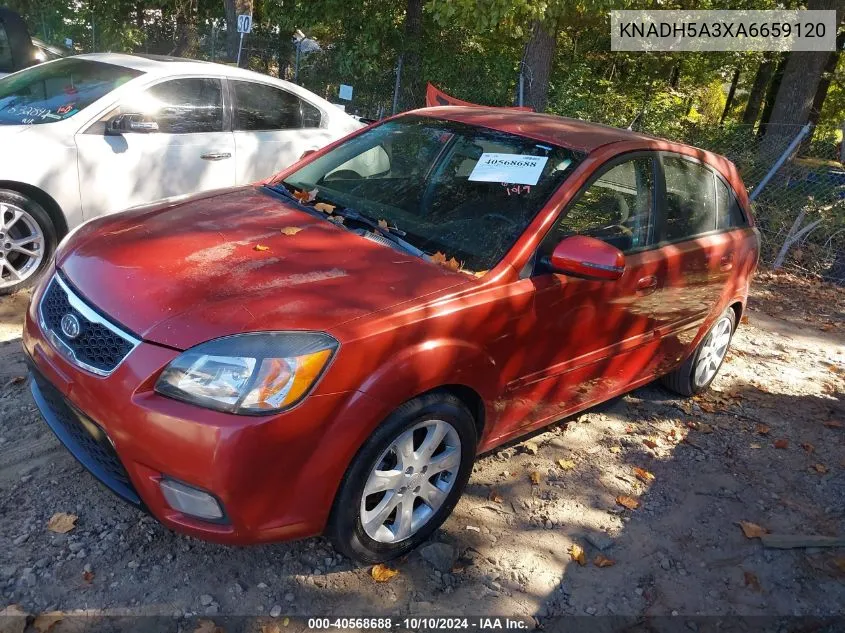 2010 Kia Rio5 Sx VIN: KNADH5A3XA6659120 Lot: 40568688