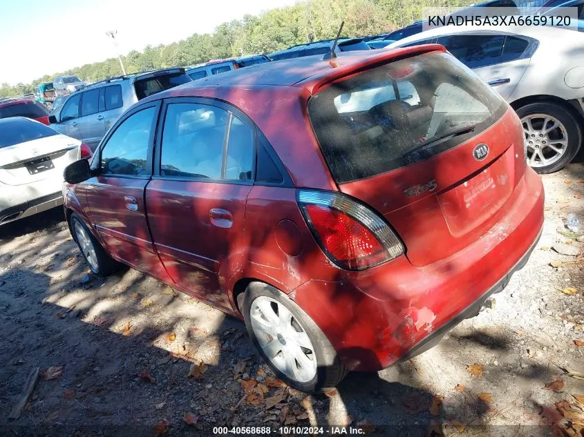 2010 Kia Rio5 Sx VIN: KNADH5A3XA6659120 Lot: 40568688