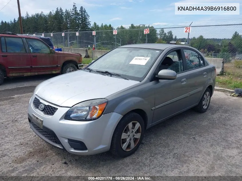 2011 Kia Rio Lx VIN: KNADH4A39B6916800 Lot: 40201778