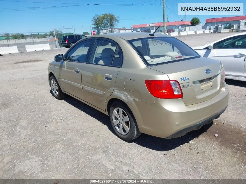 KNADH4A38B6952932 2011 Kia Rio Lx