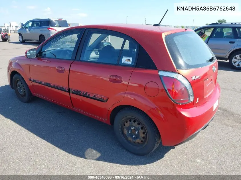 KNADH5A36B6762648 2011 Kia Rio5 Lx