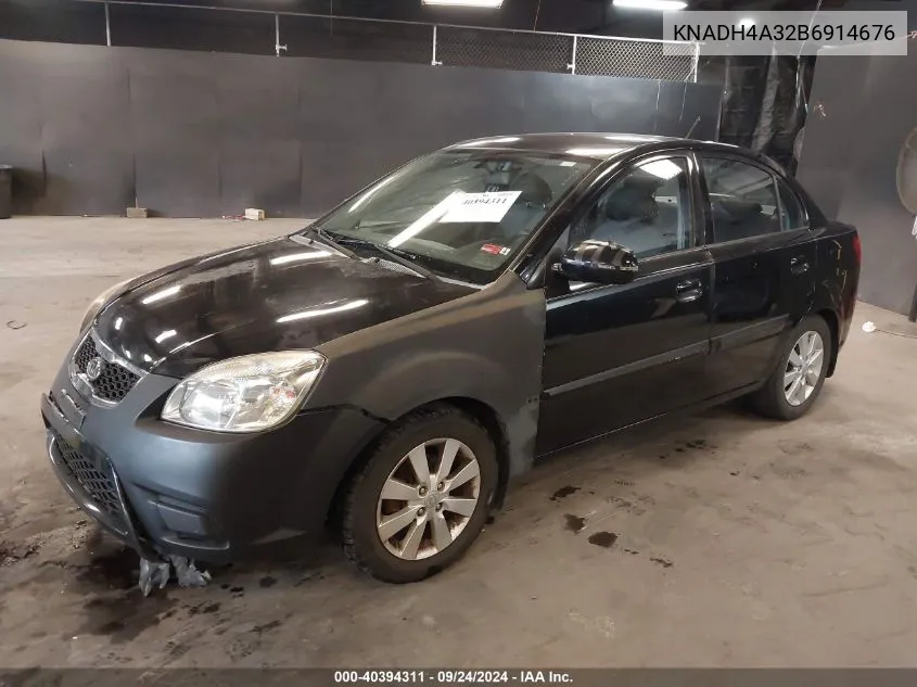 KNADH4A32B6914676 2011 Kia Rio Lx