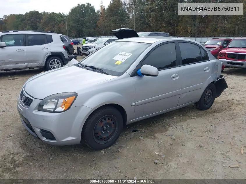 2011 Kia Rio Lx VIN: KNADH4A37B6750311 Lot: 40763060