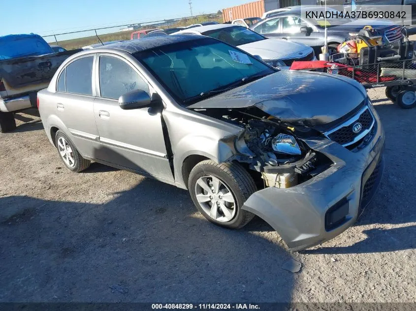 2011 Kia Rio Lx VIN: KNADH4A37B6930842 Lot: 40848299