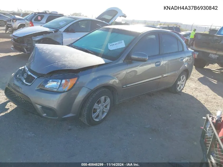 2011 Kia Rio Lx VIN: KNADH4A37B6930842 Lot: 40848299