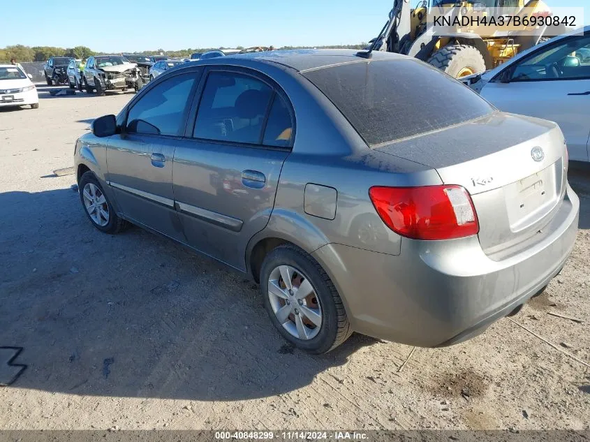 2011 Kia Rio Lx VIN: KNADH4A37B6930842 Lot: 40848299