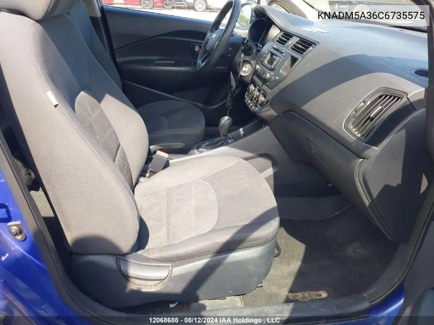 KNADM5A36C6735575 2012 Kia Rio