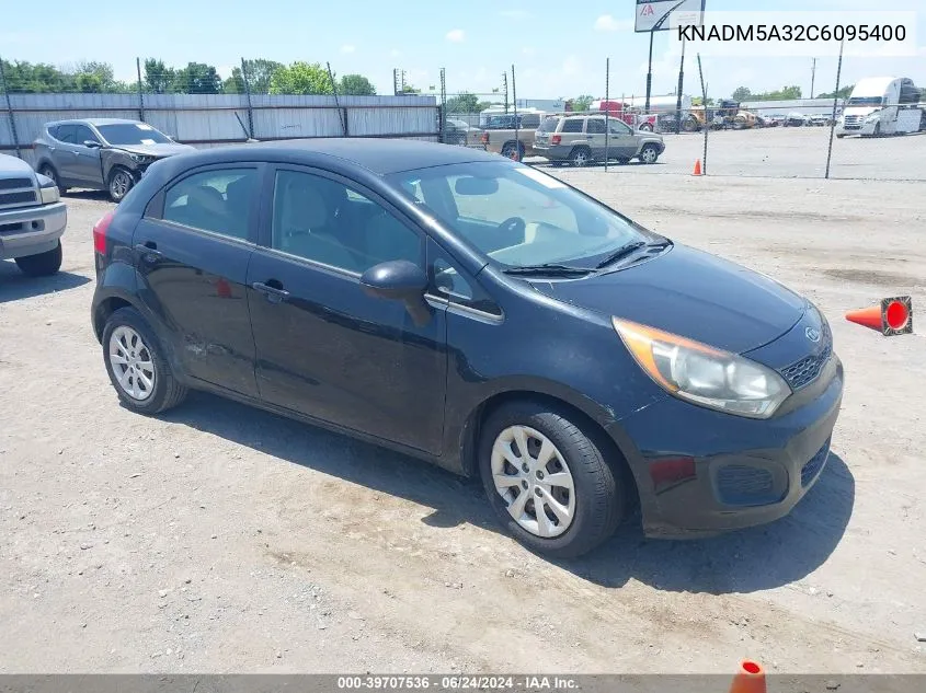 2012 Kia Rio5 Lx VIN: KNADM5A32C6095400 Lot: 39707536