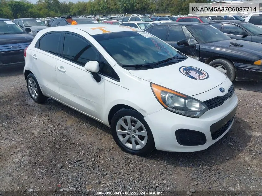 2012 Kia Rio5 Lx VIN: KNADM5A37C6087714 Lot: 39966041