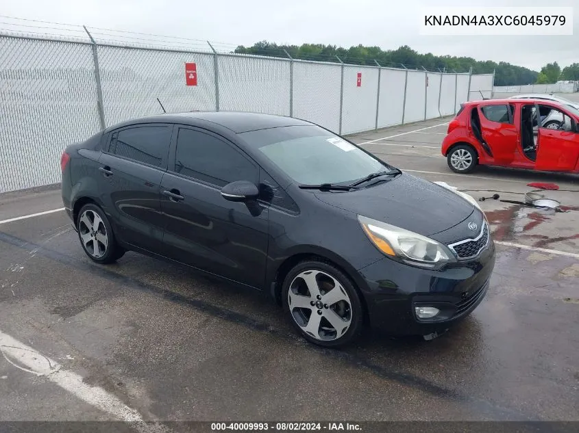 2012 Kia Rio Sx VIN: KNADN4A3XC6045979 Lot: 40009993