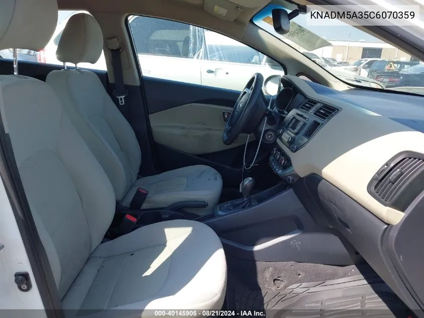 KNADM5A35C6070359 2012 Kia Rio5 Lx