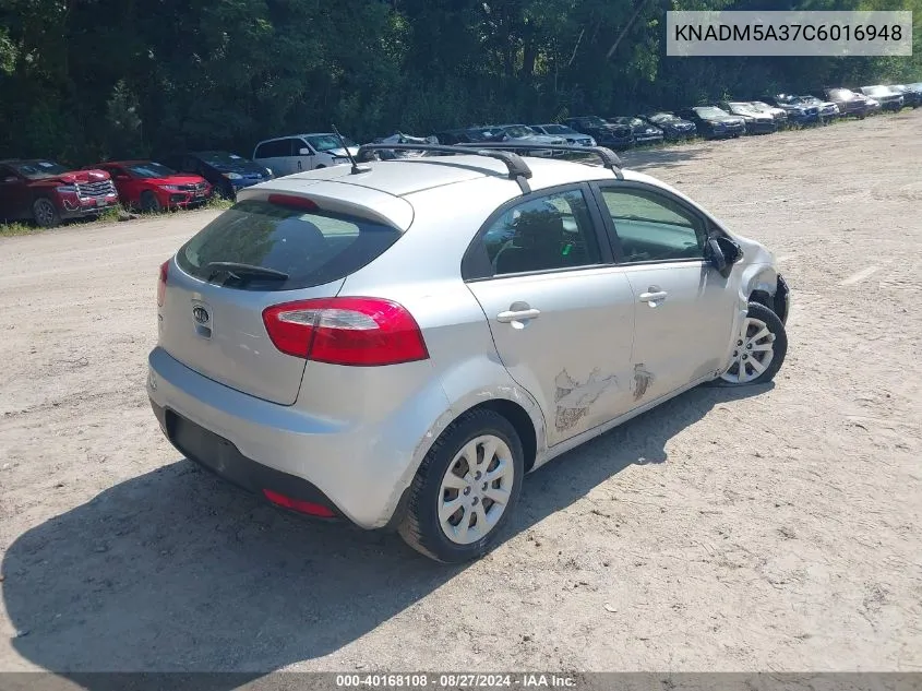 KNADM5A37C6016948 2012 Kia Rio5 Lx