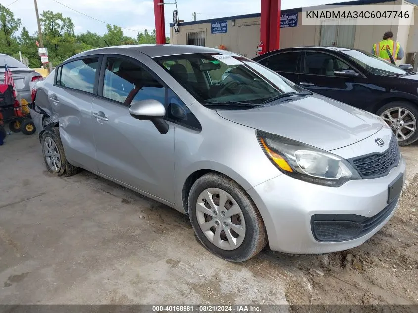 KNADM4A34C6047746 2012 Kia Rio Lx