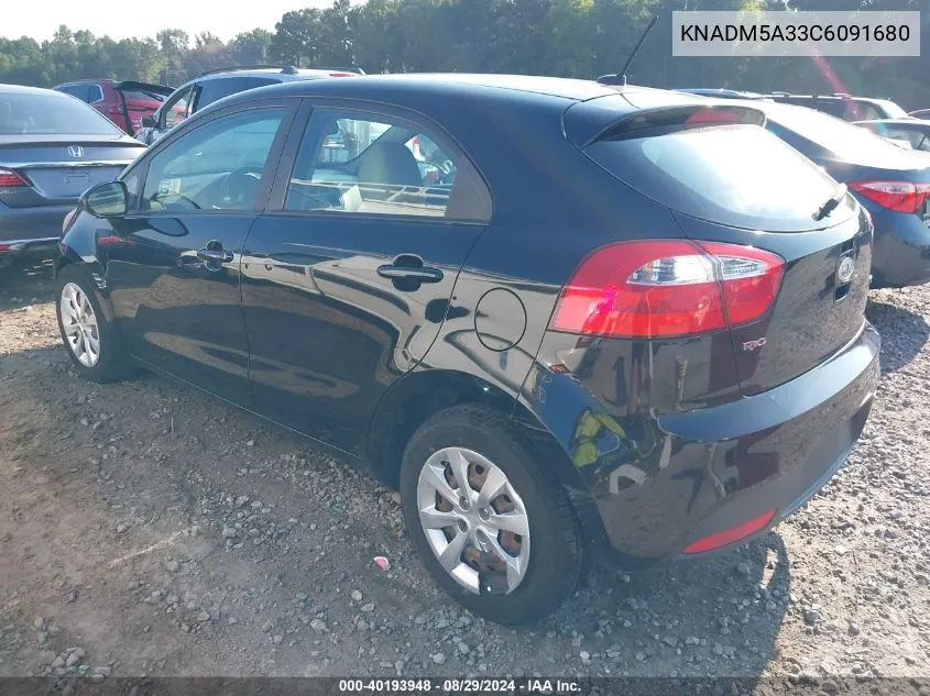 KNADM5A33C6091680 2012 Kia Rio5 Lx