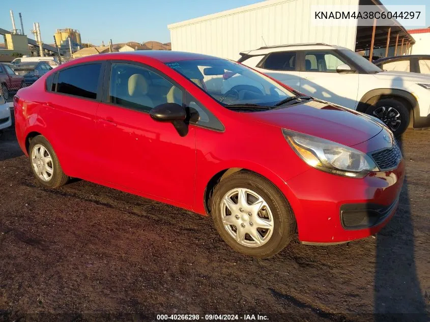 2012 Kia Rio Lx VIN: KNADM4A38C6044297 Lot: 40266298