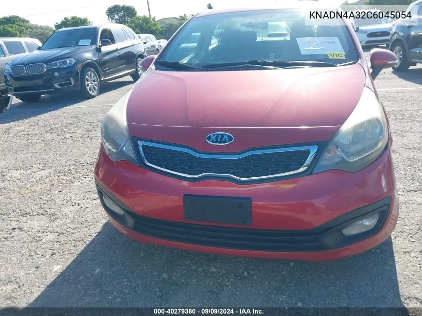 2012 Kia Rio Ex VIN: KNADN4A32C6045054 Lot: 40279380