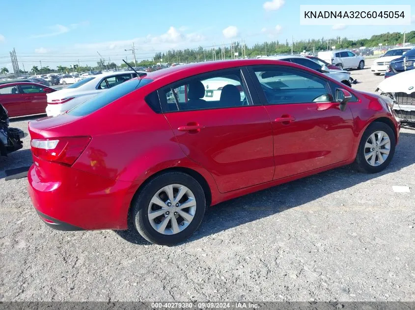 2012 Kia Rio Ex VIN: KNADN4A32C6045054 Lot: 40279380