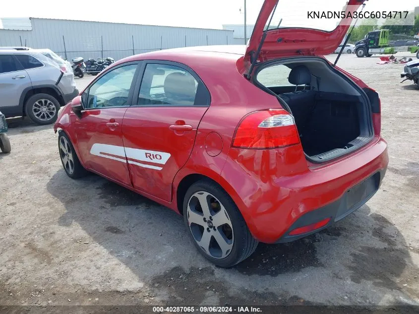 2012 Kia Rio5 Sx VIN: KNADN5A36C6054717 Lot: 40287065