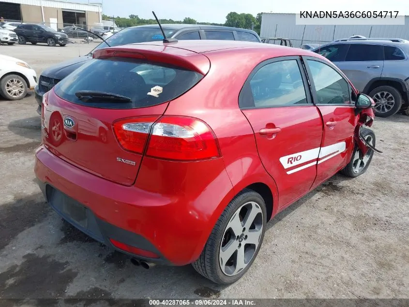 2012 Kia Rio5 Sx VIN: KNADN5A36C6054717 Lot: 40287065