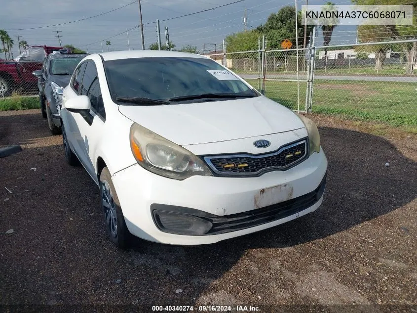 KNADN4A37C6068071 2012 Kia Rio Ex