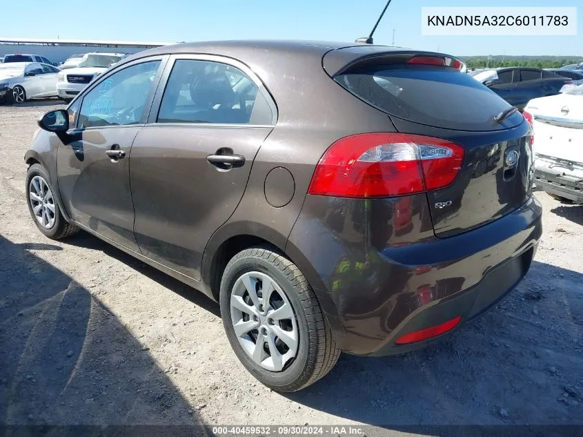 KNADN5A32C6011783 2012 Kia Rio5 Ex