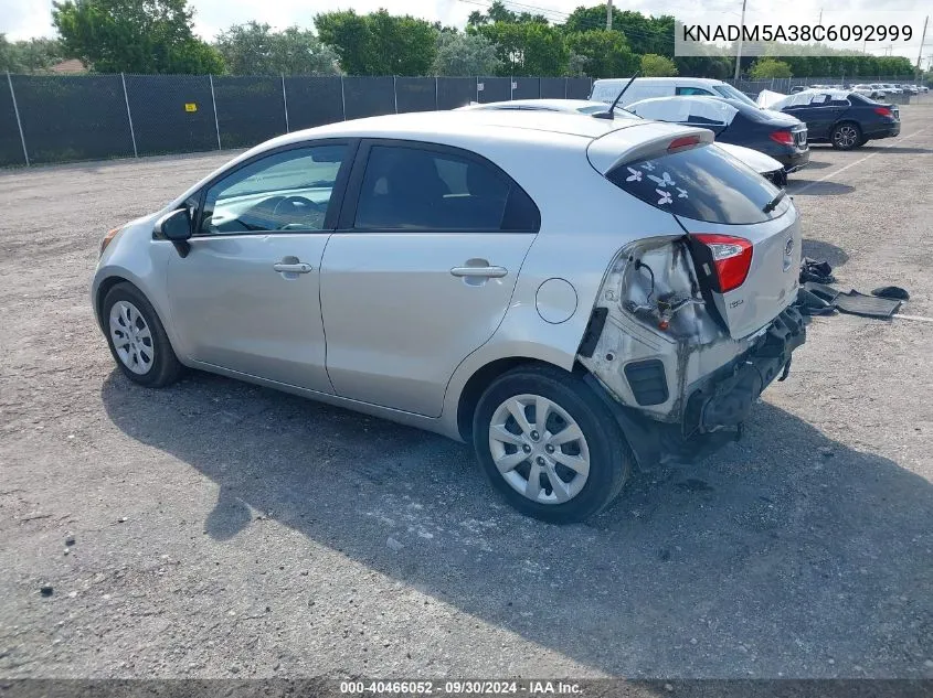 2012 Kia Rio5 Lx VIN: KNADM5A38C6092999 Lot: 40466052