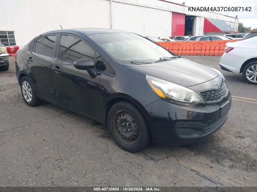 2012 Kia Rio Lx VIN: KNADM4A37C6087142 Lot: 40730655