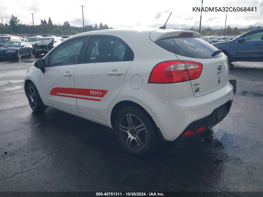 KNADM5A32C6068441 2012 Kia Rio5 Lx